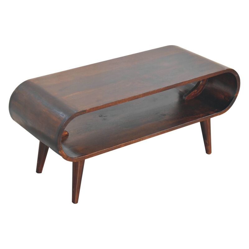 Artisan Furniture solid Wood  Amaya Light Walnut Coffee Table