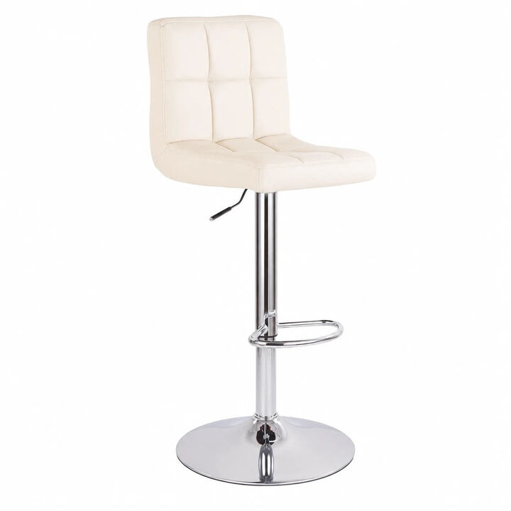 Leather Swivel Bar Stools Set of 2, Durable Adjustable Counter Height Stools with Thickened Backrest, Lightweight Iron Frame 360&deg; Kitchen Island Chairs