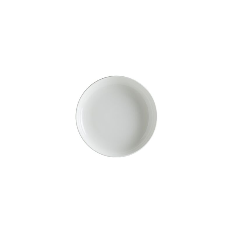 Pott dia.7.25" h:1.75" 22 oz. Round Warm White Porcelain Bowl (Set of 2)