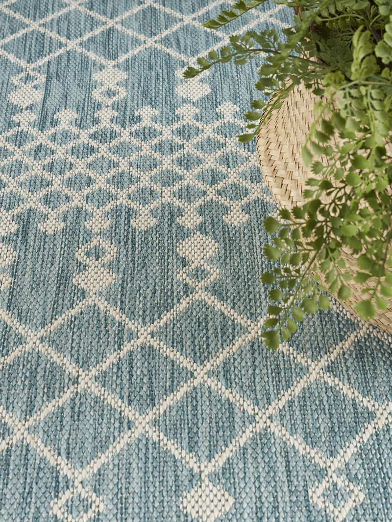 Positano POS02 Aqua 5' x 7' Rug image number 9