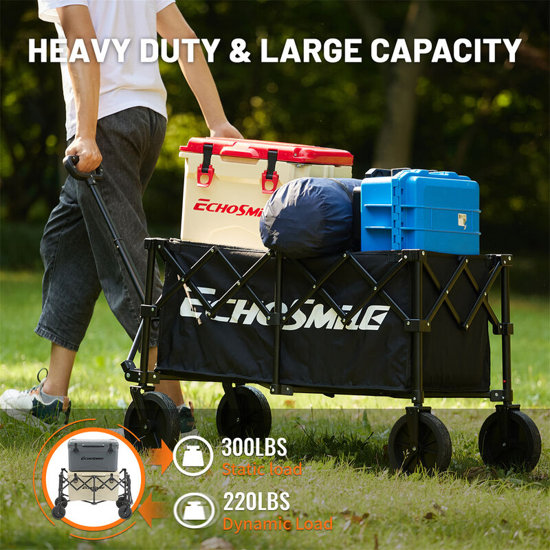 EchoSmile 7 cu. ft Metal Garden Cart image number 7