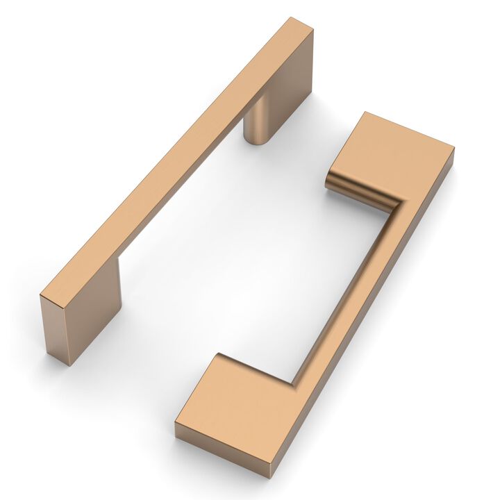 FILTA 10 Pack 3 Inch(76mm) Hole Centers Champagne Bronze Cabinet Pulls,Stylish Champagne Cabinet Pulls Zinc Alloy Cabinet Hardwa