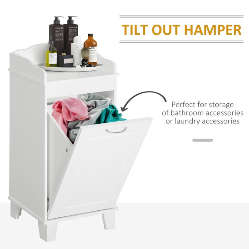 Free Standing Home Organizer Hamper, Bathroom Storage Cabinet