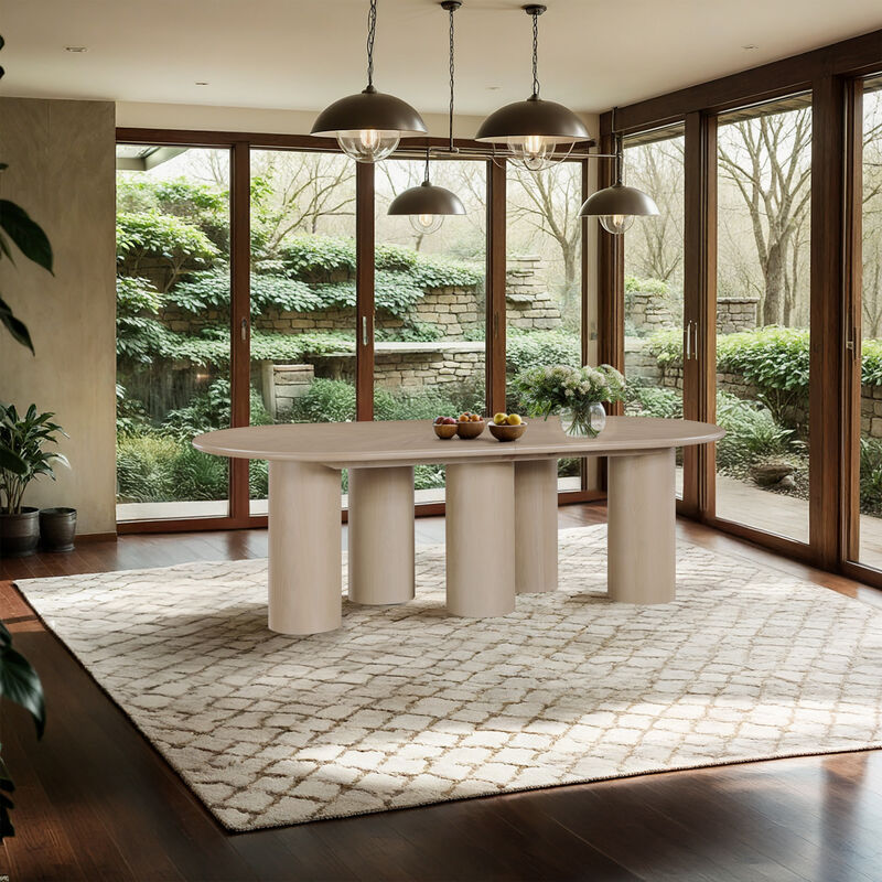 Meridian Furniture Dolan Oak Dining Table image number 3