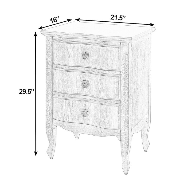 Butler Specialty Nigel 21.5 in. W Rectangular Wood 3 Drawer Accent Chest image number 2
