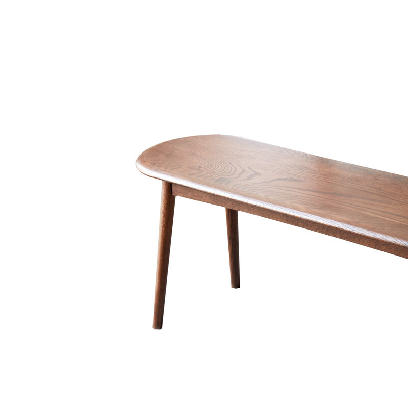 Streamdale Natural Oak Wood Dining Bench Bed Bench For Dining Room, Bedroom image number 5