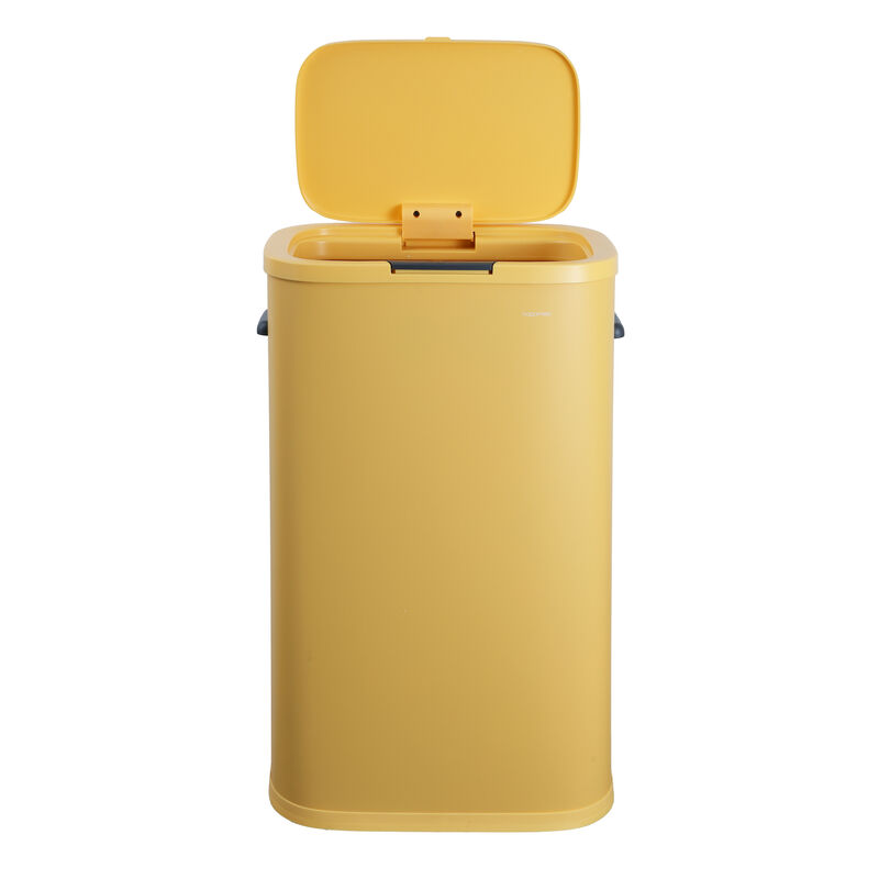 Tammi Kitchen 14.5-Gallon Slim Metal Push Button Trash Can