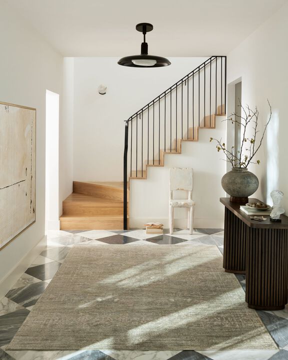 Indra INA06 18" Sample Sage/Natural Rug
