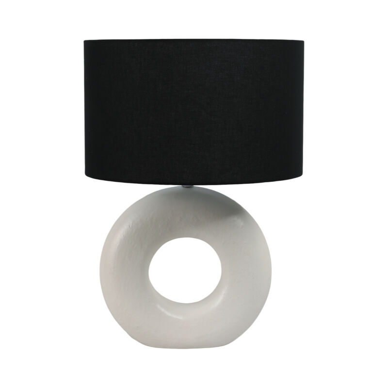 26" Textured Round Table Lamp image number 0