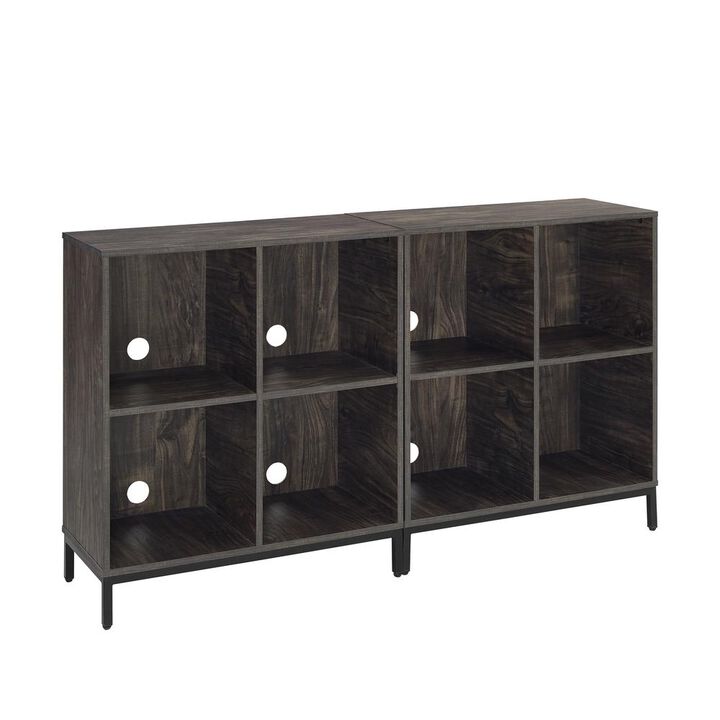 Jacobsen 2-Piece Record Storage Cube Bookcase Set