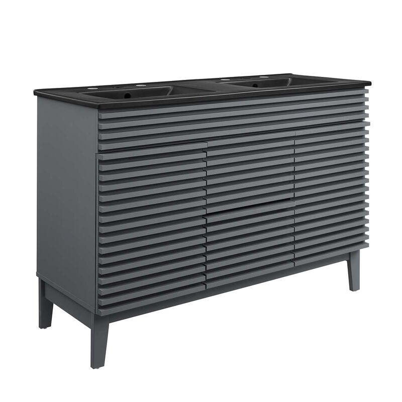 Render 48" Double Sink Bathroom Vanity image number 0
