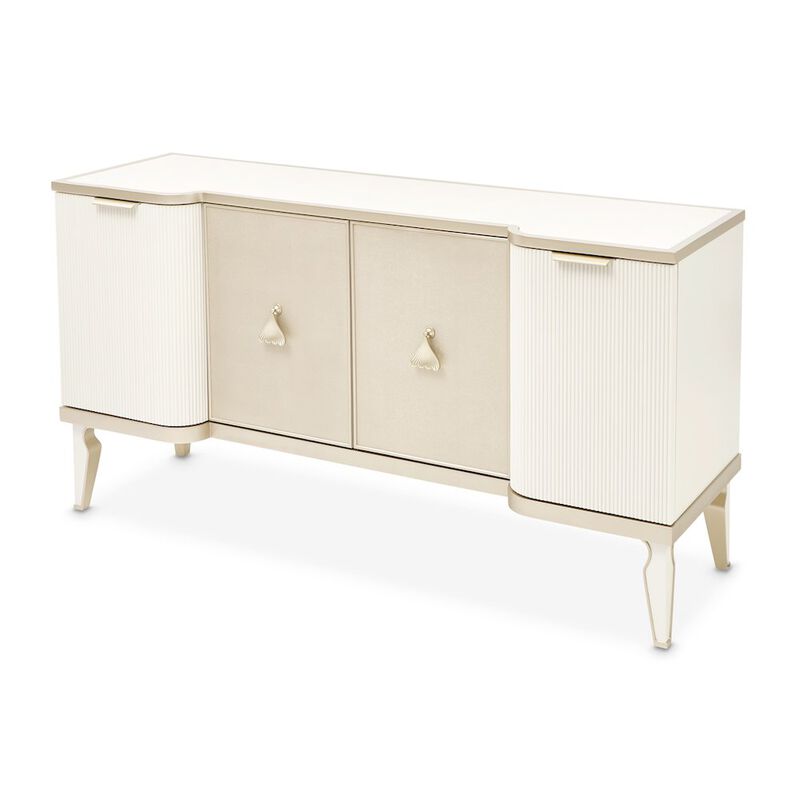Michael Amini La Marisia Sideboard - Creamy Pearl