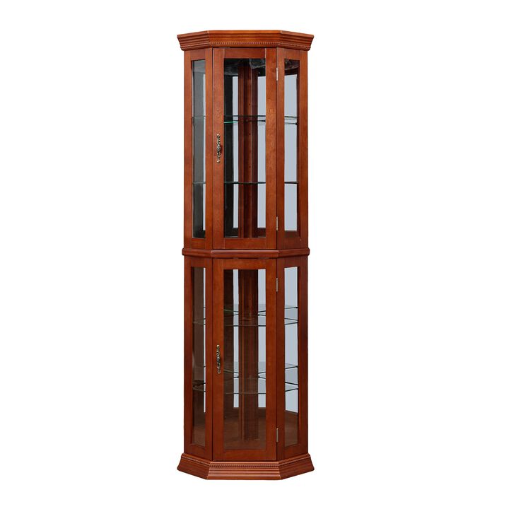 Wozisk Corner Display Cabinet with Lights