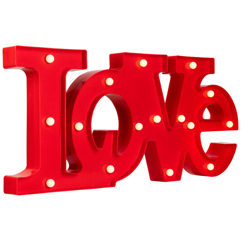 20" Red 'LOVE' LED Valentine's Day Marquee Wall Sign