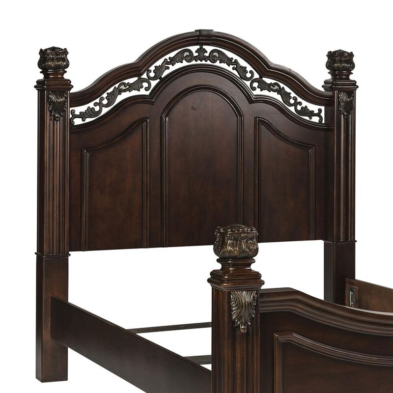 Liberty Furniture Messina Estates King Poster Headboard in Cognac image number 2