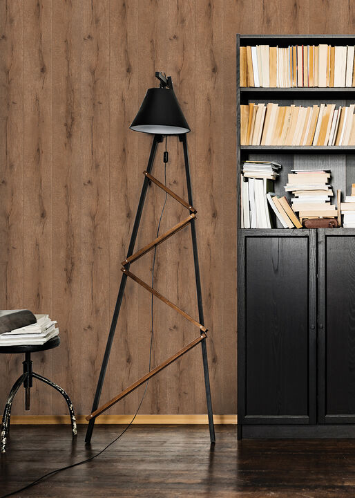 Appalacian Brown Wood Planks Wallpaper