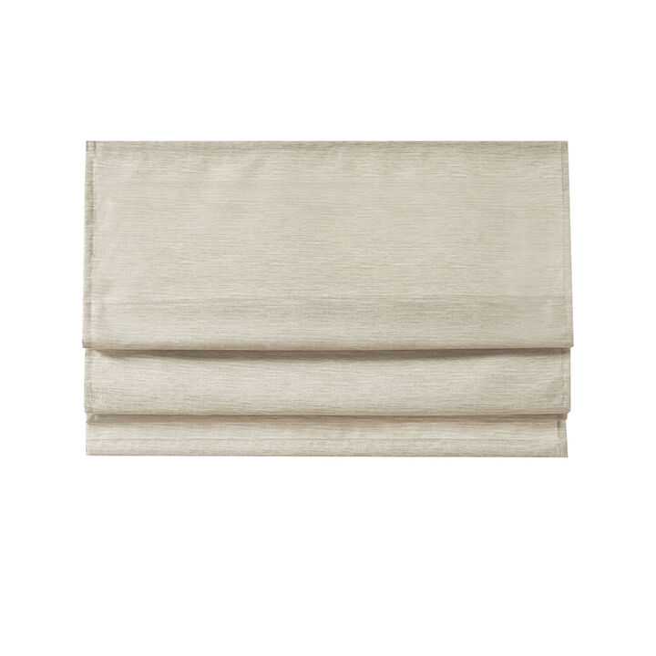 Gracie Mills Azenor Cordless Roman Faux Silk Shade with Room Darkening