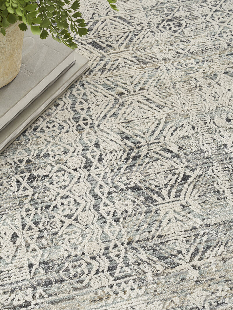 Lynx LNX06 Ivory/Blue 2'6" x 4'6" Rug