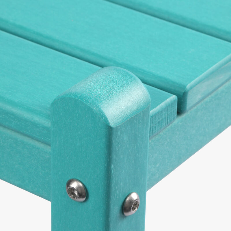 WestinTrends 36" Outdoor Adirondack HDPE 2-Tier Patio Side Table