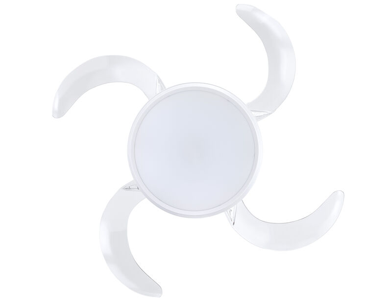 Fanaway Evo1 48" Retractable Blade Ceiling Fan with Light and Remote, Color Adjustable LED Fandelier Ceiling Fan, Patented Design Technology, Stronger Thicker Blades image number 2