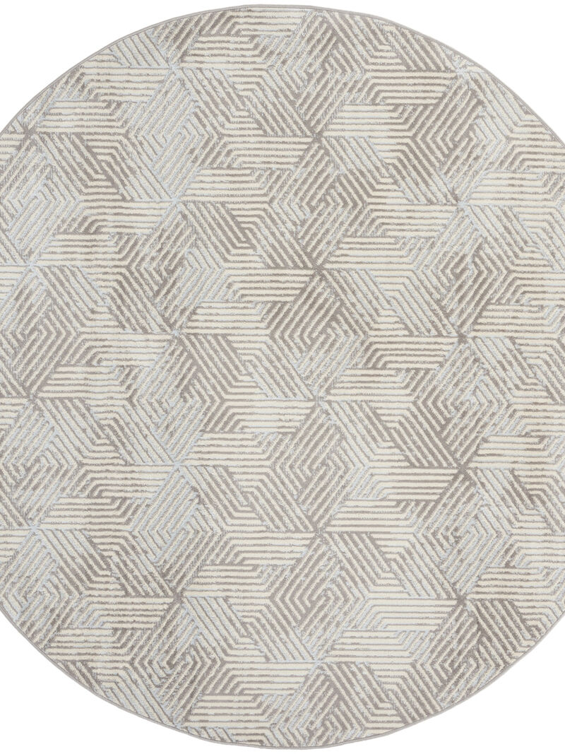 Grafix GRF39 Gray 8'6" x 12' Rug