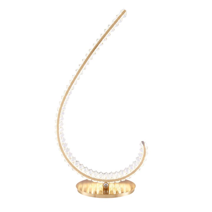 Grace Crystal Touch & Dimmable Right Gold Table Lamp