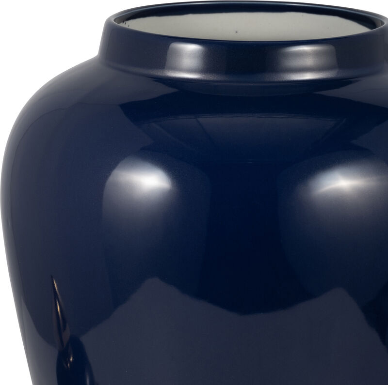 Cer, 24" Temple Jar, Navy/gold image number 3