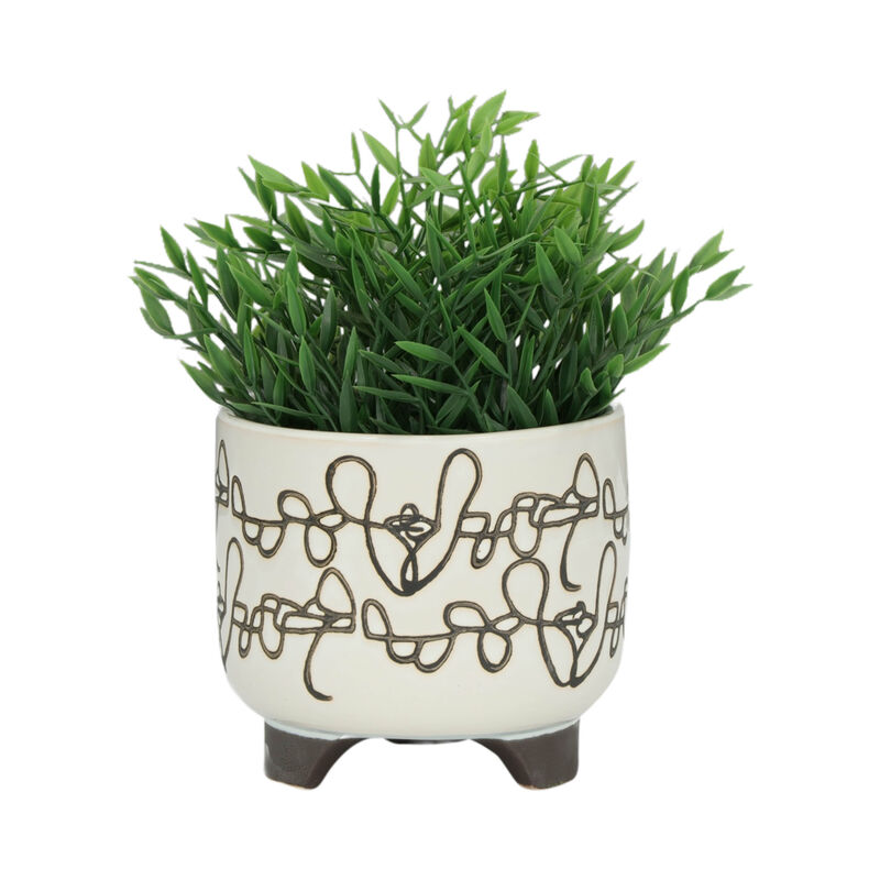 S/2 Scribble Footed Planter image number 2