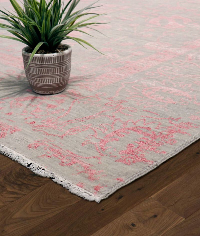 Pasargad Home Transitional Hand-Knotted BSilk & Wool Area Rug image number 3