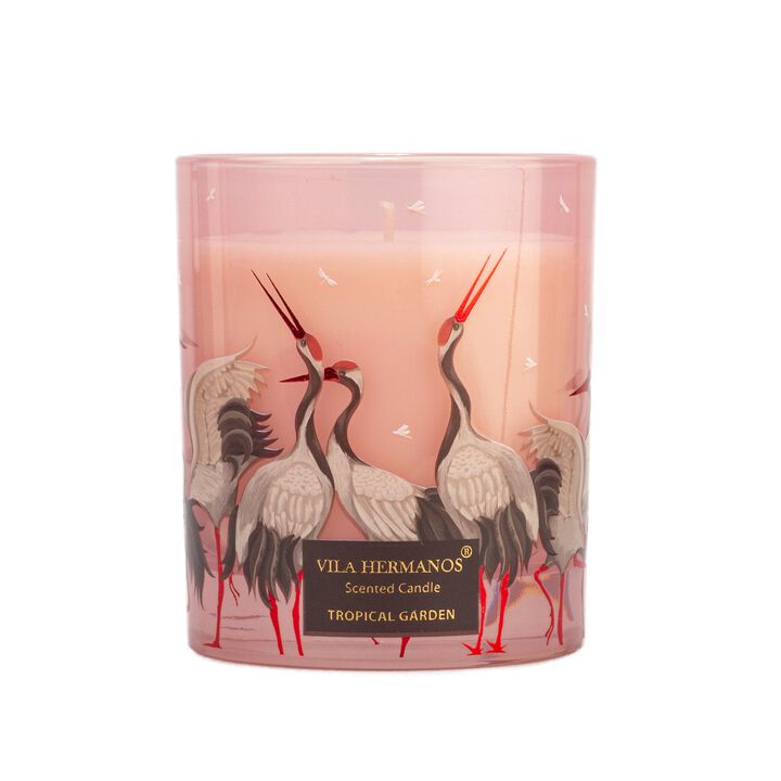 Candle in Jar JUNGLETOPIA FLAMINGO PINK 200gr 3.35 diam. x 4.13 in