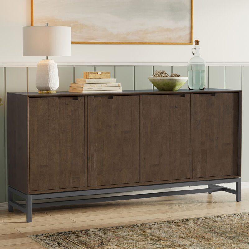 Simpli Home Banting 4 Door Sideboard Buffet image number 1