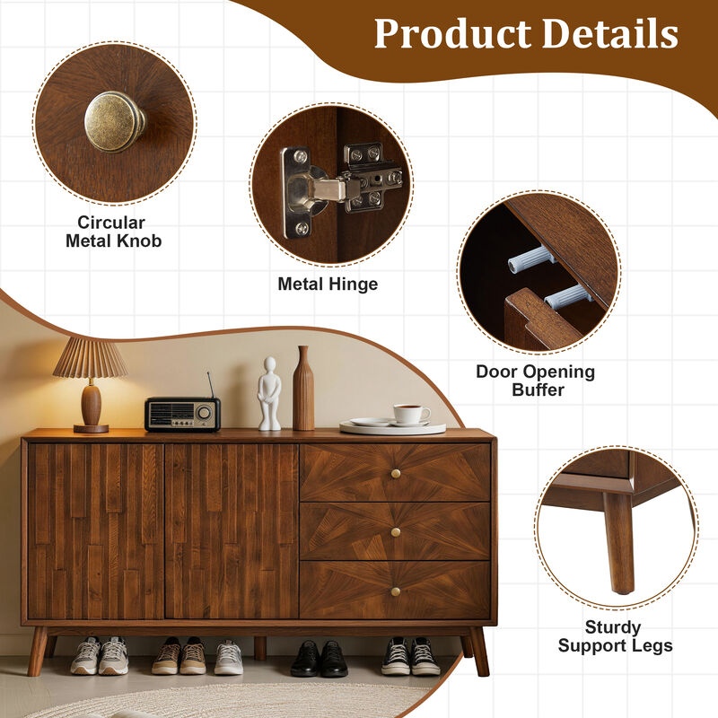 Zoplup Wooden Sideboard image number 5