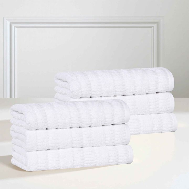 6 Piece Hand Towel Set in Viscose Cotton Blend for Everyday Use