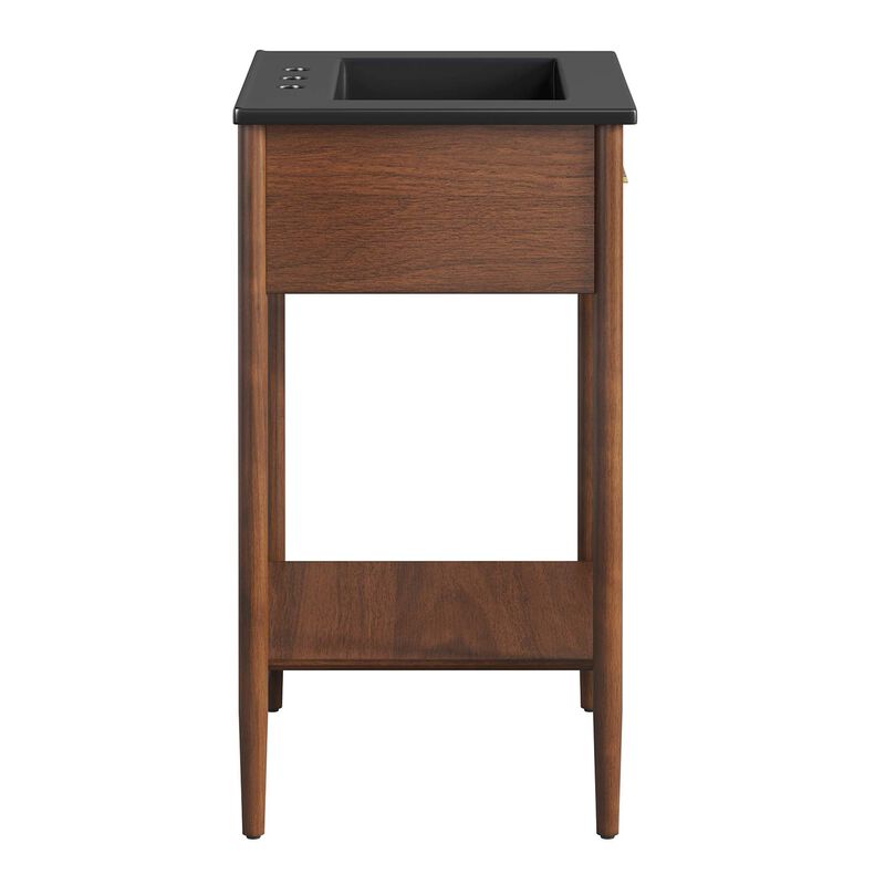 Modway EEI-6661-WAL-BLK Zaire 24" Bathroom Vanity, Walnut Black image number 5