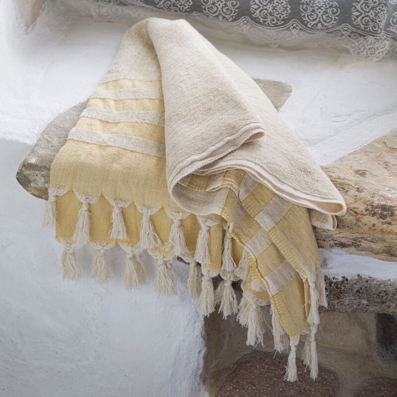 Hand loomed Linen Terry Bath Towel