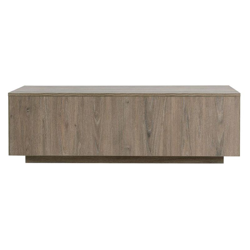 Hudson&Canal Paxton 48 Wide Rectangular Coffee Table in Antiqued Gray Oak
