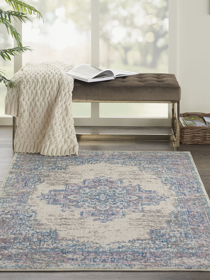 Grafix GRF14 Ivory/Pink 3' x 5' Rug