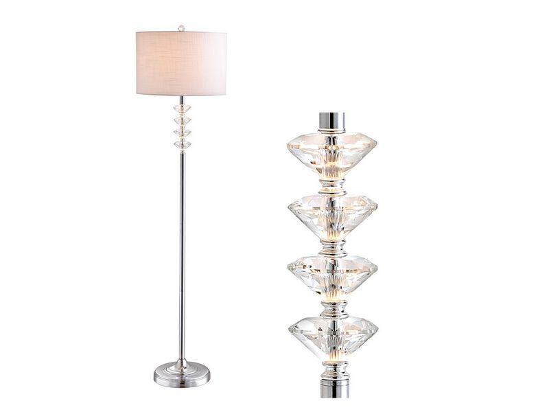 Mia Crystal/Metal LED Floor Lamp