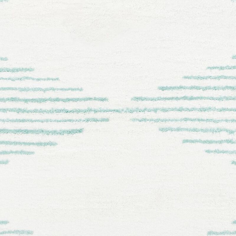 Novogratz Modern Rectangle Area Rug, Aqua, 2' X 3'