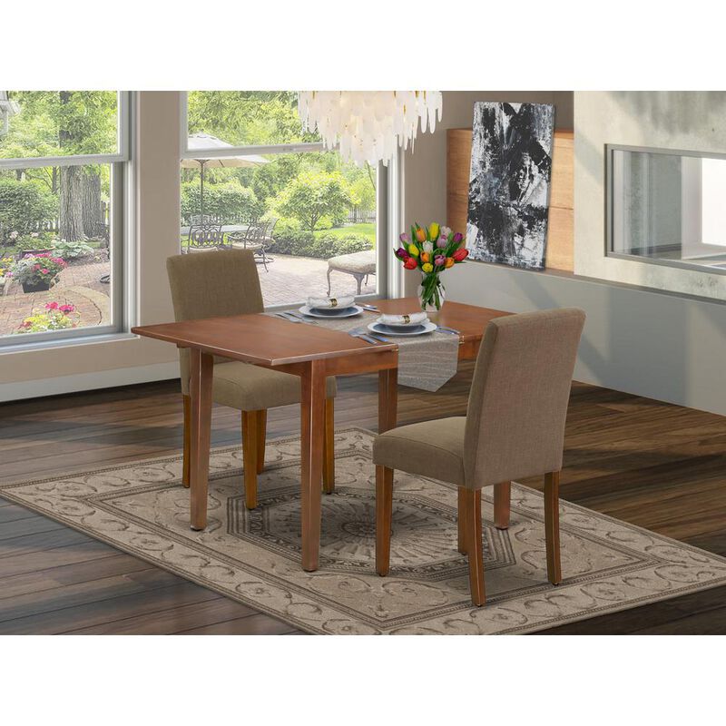 East West Furniture Dining Room Set Mahogany