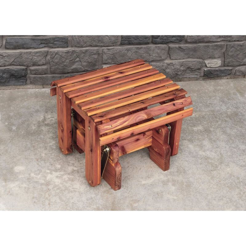 American Furniture Classics Cedar Adirondack Glider W Gliding Ottoman