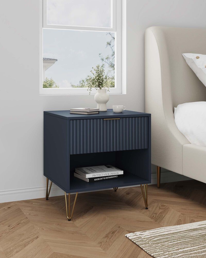 Dumbo 1-Drawer Nightstands in Blue (Set of 2) image number 1