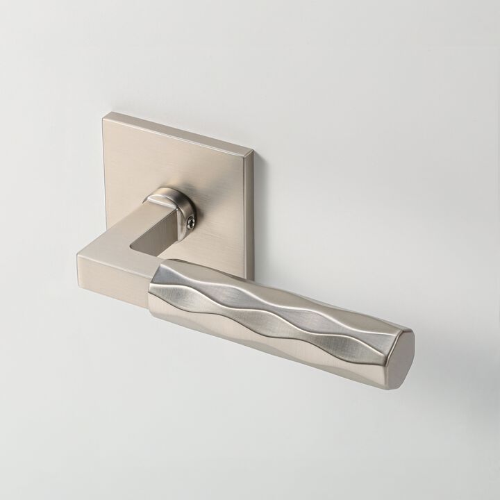 Hailey Modern Double Dummy Interior Door Handle with Square Rosette and Concealed Screws