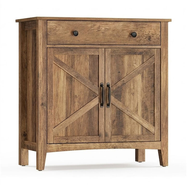 Coffee Bar Cabinet with Drawers Kitchen Storage Furniture