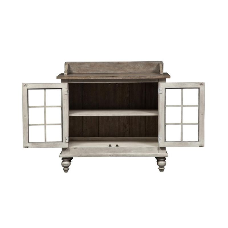 Liberty Furniture Whitney Server in Antique Linen w/ Weathered Gray image number 5