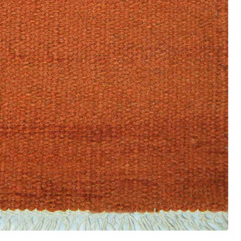 RUGSOTIC CARPETS HAND WOVEN FLAT WEAVE KILIM WOOL ECO-FRIENDLY AREA RUGS  - Runner Shape, Solid Plain Design, Low Pile Handmade Rugs for Living Room (D00111) image number 3
