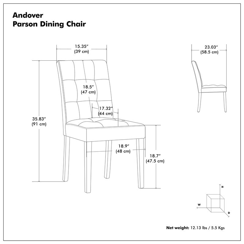 Andover Parson Dining Chair (Set of 2)