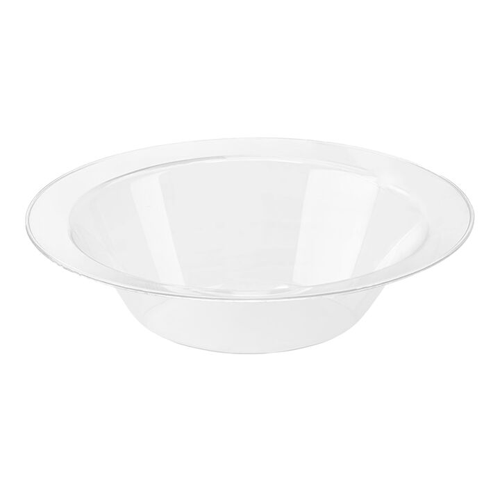 12 oz. Clear Economy Round Plastic Soup Bowls (120 Bowls)