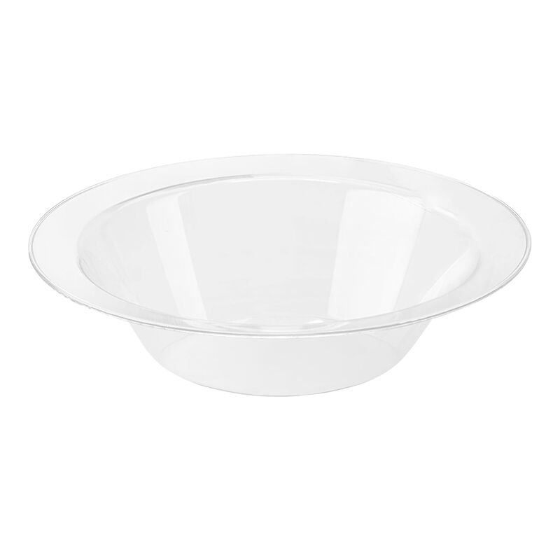 12 oz. Clear Economy Round Plastic Soup Bowls (120 Bowls) image number 0