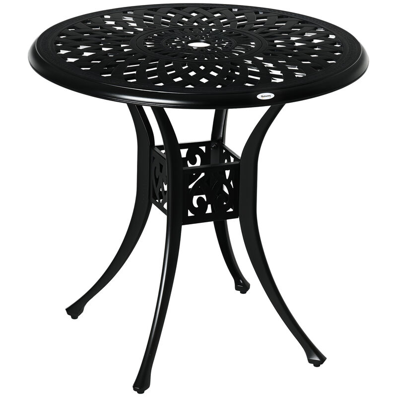 Hivvago 30 Inch Outdoor Bistro Table Round Patio Dining Table image number 0